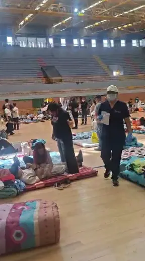 Entrega de apoyo durante la emergencia