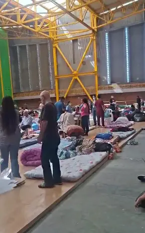 Entrega de apoyo durante la emergencia