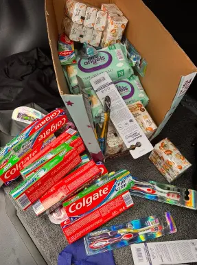 Entrega de apoyo durante la emergencia