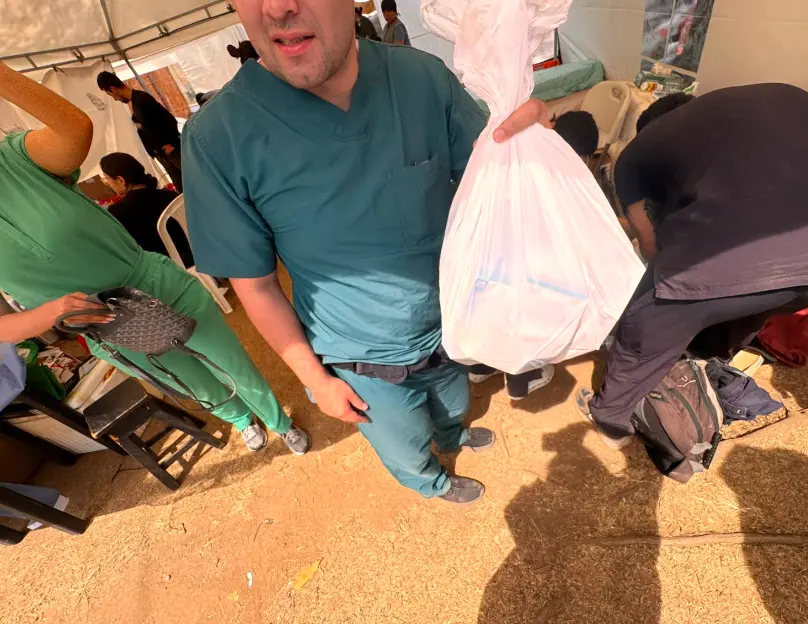 Entrega de apoyo durante la emergencia