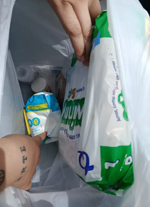 Entrega de apoyo durante la emergencia