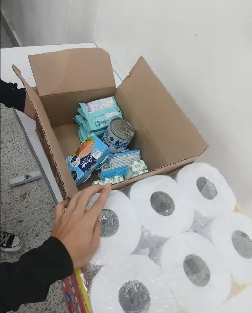 Entrega de apoyo durante la emergencia