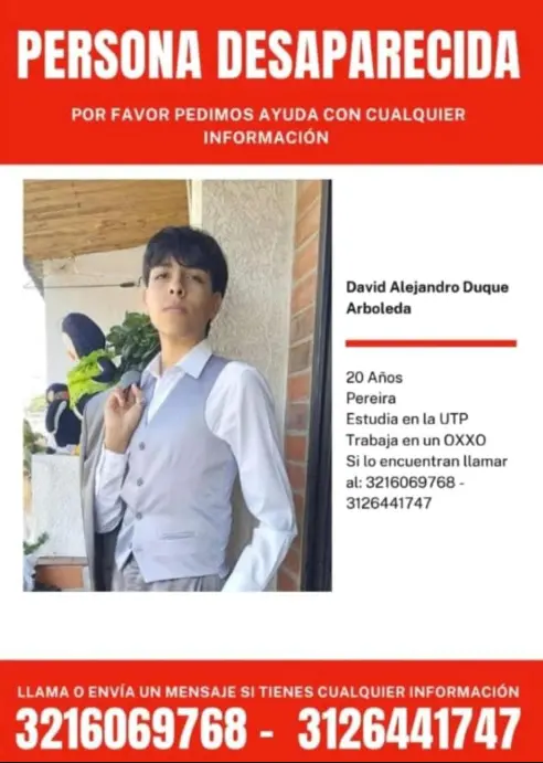 Persona desaparecida