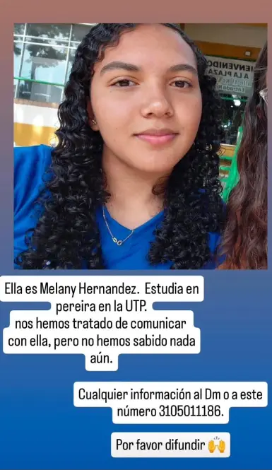 Persona desaparecida