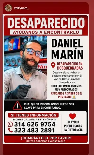 Persona desaparecida