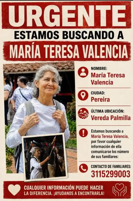 Persona desaparecida