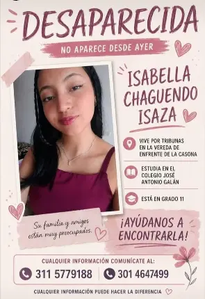 Persona desaparecida