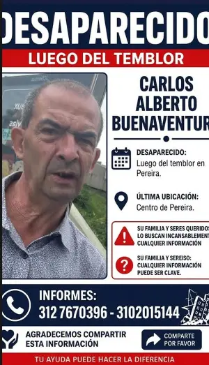 Persona desaparecida