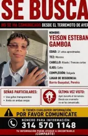 Persona desaparecida
