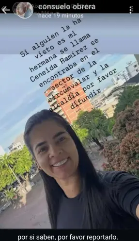 Persona desaparecida