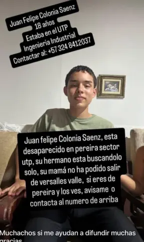 Persona desaparecida