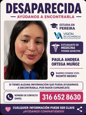 Persona desaparecida