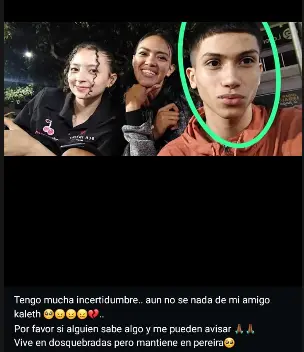 Persona desaparecida