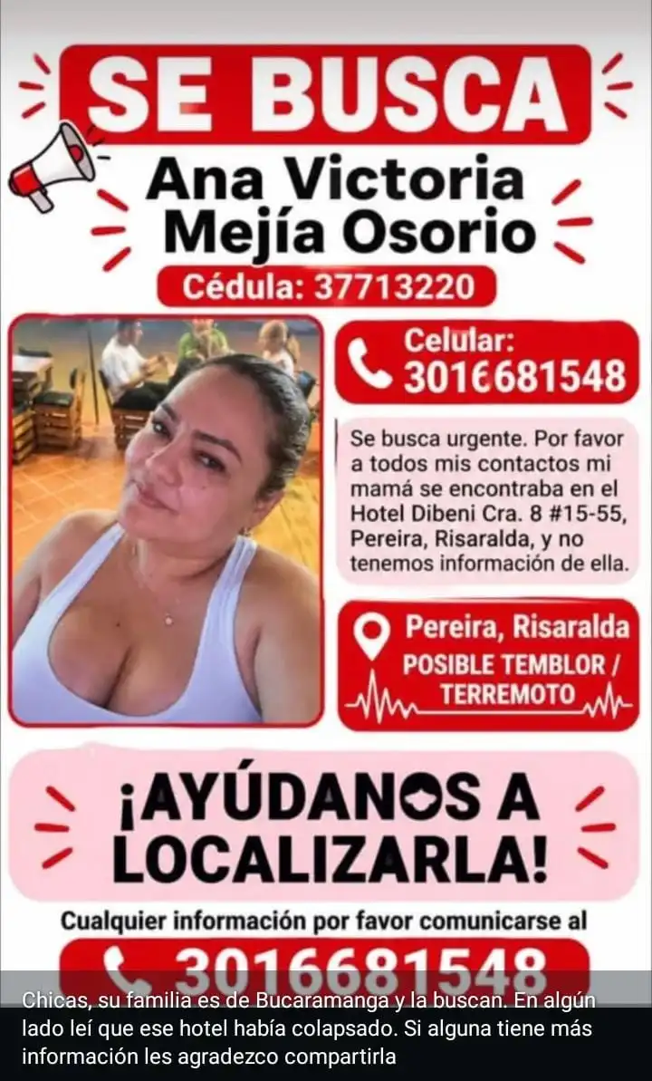 Persona desaparecida