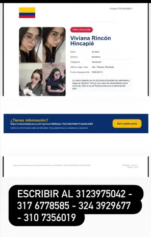 Persona desaparecida