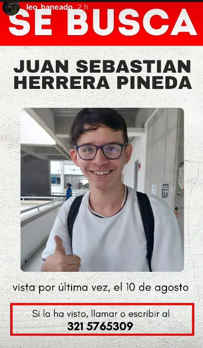 Persona desaparecida