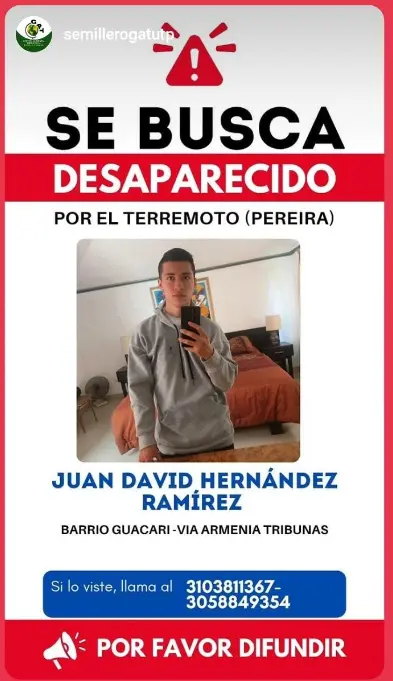 Persona desaparecida