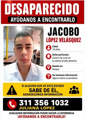 Persona desaparecida
