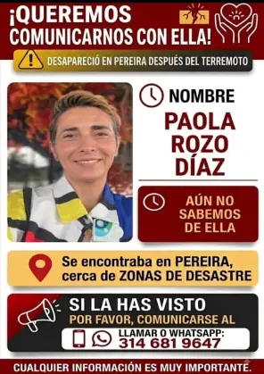 Persona desaparecida