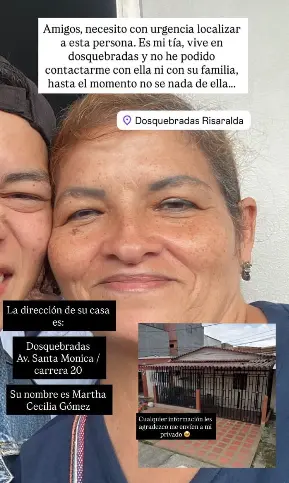 Persona desaparecida