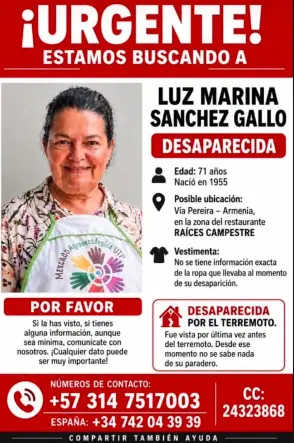 Persona desaparecida