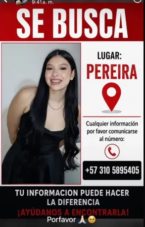 Persona desaparecida
