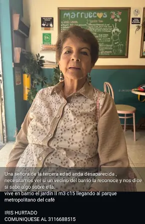Persona desaparecida