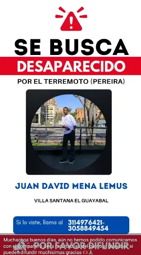 Persona desaparecida