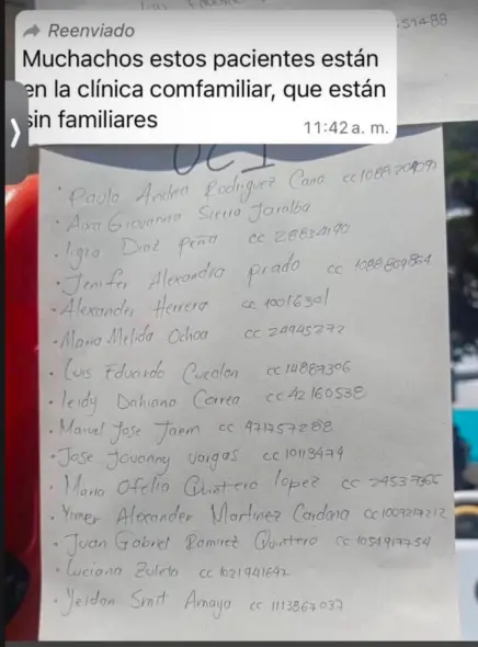Persona desaparecida